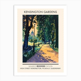 Kensington Gardens London Parks Garden 2 Art Print