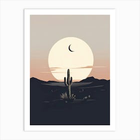 Cactus In The Desert 5 Art Print