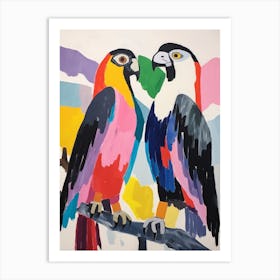 Colourful Kids Animal Art Eagle 1 Art Print