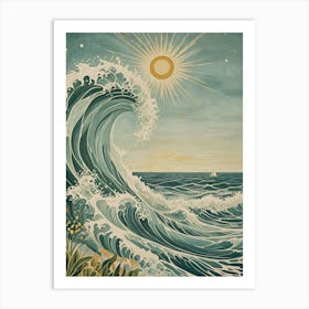 Great Wave no2 Póster