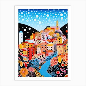 Portovenere, Italy, Illustration In The Style Of Pop Art 1 Art Print