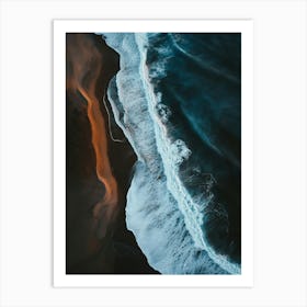 Aerial Photography Of Iceland Art Print