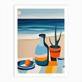 Day At The Beach 1 Art Print