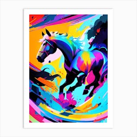 Colorful Horse 1 Art Print