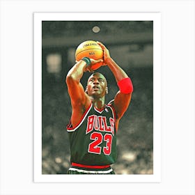 Michael Jordan Of The Chicago Bulls Art Print