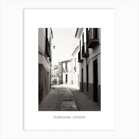 Poster Of Granada, Spain, Photography In Black And White 1 Art Print