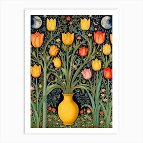 William Morris Tulips In A Vase Art Print