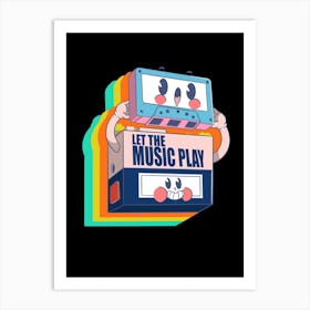 Let The Music Play Art Print