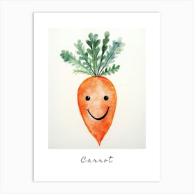 Friendly Kids Carrot 2 Poster Art Print