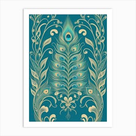 Peacock Feathers 2 Art Print