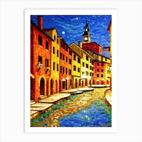 Venice At Night Art Print