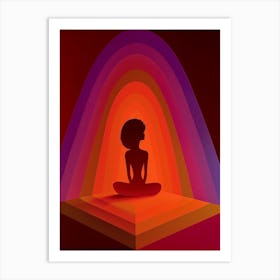 Psychedelia, sixties, "Warm Retreat" Art Print