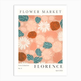 Flower Market Florence Art Print