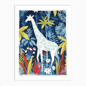 Giraffe In The Jungle 6 Art Print