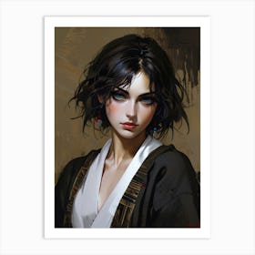 Samurai Girl 1 Art Print