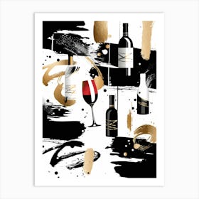 Wine Painting Art Print