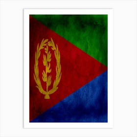 Eritrea Flag Texture Art Print