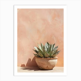 Agave Plant In A Pot 1 Art Print