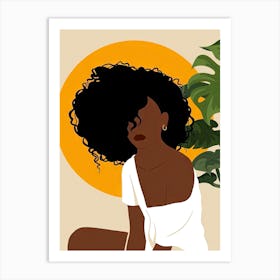 Afro Girl 2 Art Print