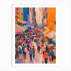 Hong Kong Street Scene Art Print