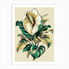 Anthurium Flower Art Print