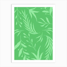 Green Leaves Art Print