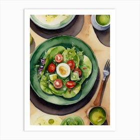 Salad With Eggs Art Print