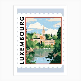 Luxembourg 1 Travel Stamp Poster Art Print