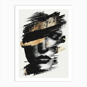 Gold And Black Canvas Print 11 Art Print