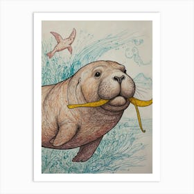 Walrus 12 Art Print