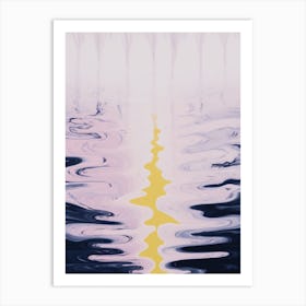 'Reflected on Water' Abstract Art Art Print