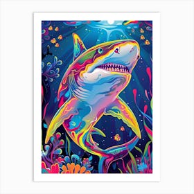 Shark In The Ocean Art Print