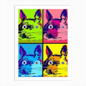 Totoro Cat Warhol Pop Art Art Print