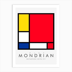 Mondrian Squares Art Print