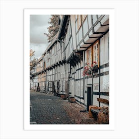 Old German Half Timbered Houses 04 Art Print