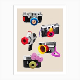 Toy Cameras Art Print