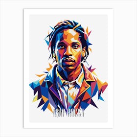 ASAP Rocky in WPAP Pop Art Art Print