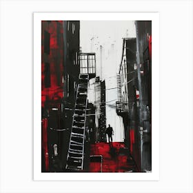 Red And Black Art Print