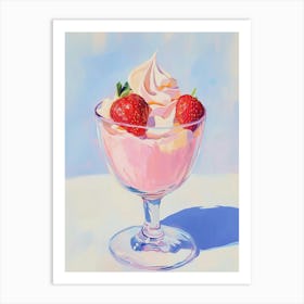 Strawberry Sundae Art Print