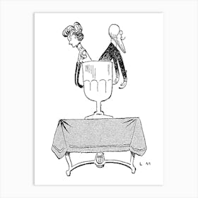 Couple In Glass Art Print