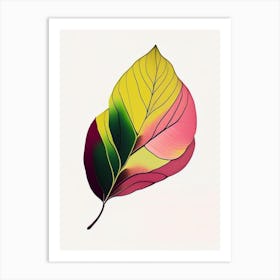 Rhododendron Leaf Abstract 4 Art Print