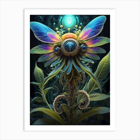 Psychedelic Flower 2 Art Print