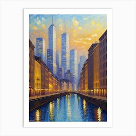 City At Night 4 Art Print