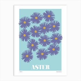 September Birth Month Flower Art Print