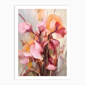 Fall Flower Painting Sweet Pea 3 Art Print