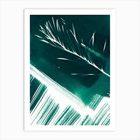 Abstract Nature Emerald Green Art Print