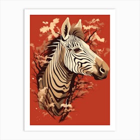 Zebra 7 Art Print