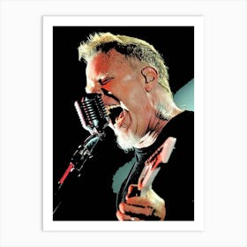 James Hetfield Metallichead band music 29 Art Print