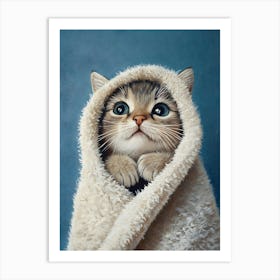 Bathroom Cat 23 Art Print