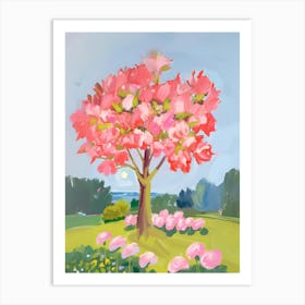 Pink Tree Art Print